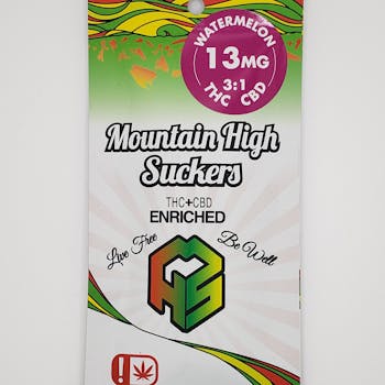 Mountain High Suckers - 10mg THC & 3mg CBD - Watermelon